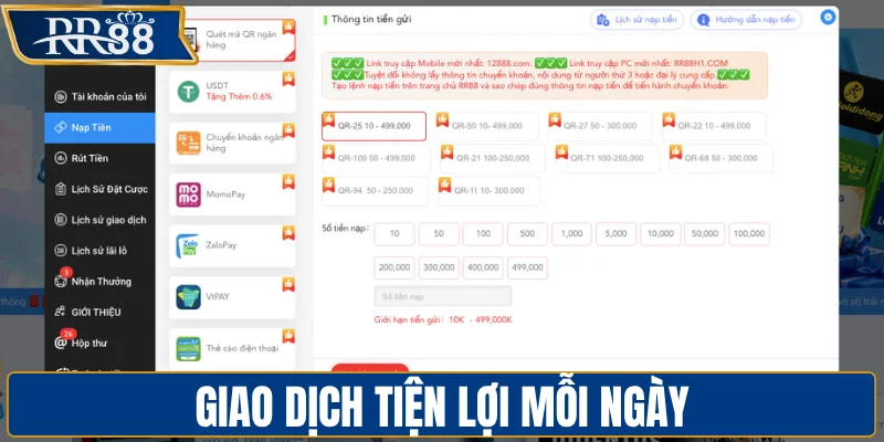 Giao dịch tiện lợi mỗi ngày